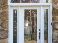 Portes d&rsquo;entr&eacute;e en acier avec imposte et 2 lat&eacute;raux