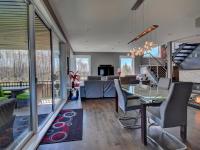 Porte patio en PVC &agrave; 3 panneaux